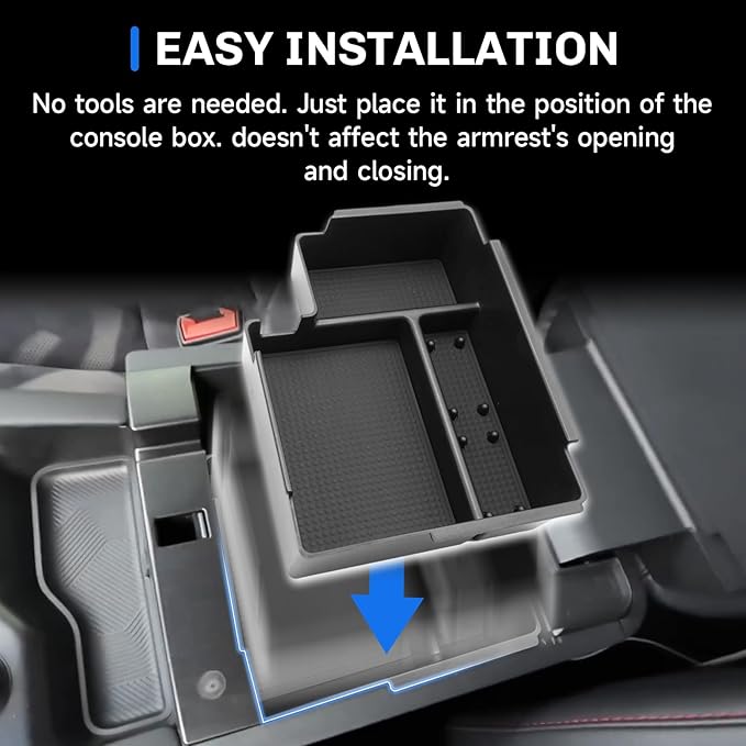 SXCY for 2025 2026 Ford Explorer Center Console Organizer Tray for 2025 2026 Ford Explorer Accessories Center Console Tray 2025 2026 Explorer Armrest Console Organizer Tray