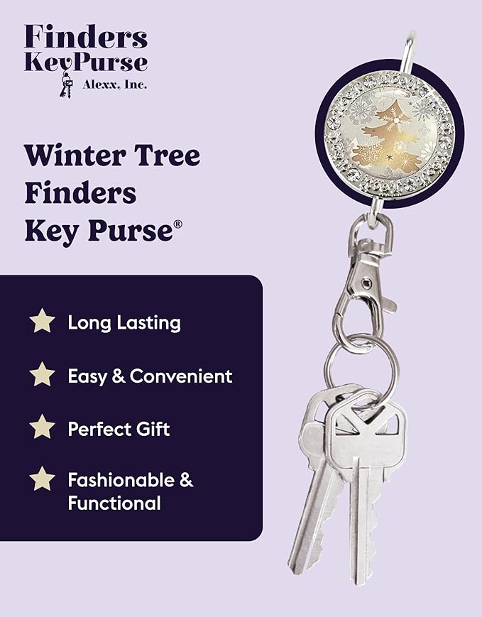 Women’s Bag Charm Key Finder, Car Keychain Hook, Cute Purse Organizer & Tote Bag Accessories, Gifts for Mom - Bling