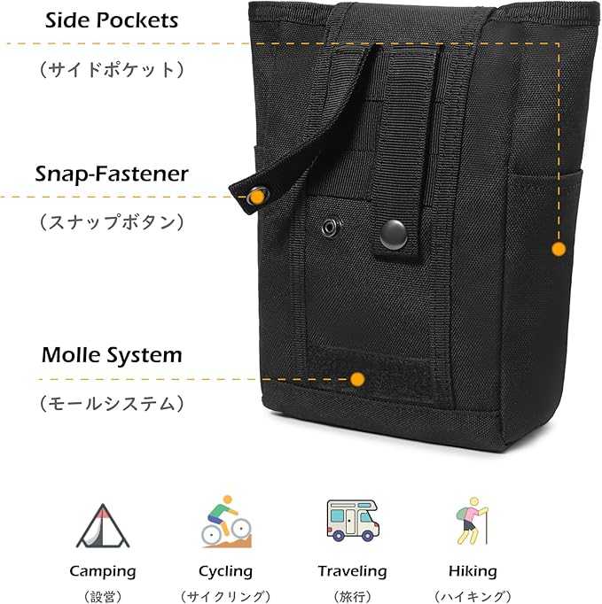 TRIWONDER Tactical Cigarette Pouch Molle Small Military Bag Battery Cigarette Case EDC Utility Card Holder Lighter Slot Mini Cigar Waist Pack
