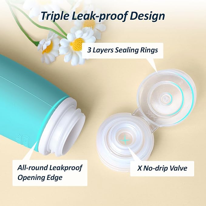 PACKISM 9 Pack TSA Approved Toiletry Bag with Bottles - Leakproof 3.4oz Silicone Travel Container Kit for Toiletries, Clear Quart Size Bag for Shampoo Conditioner Lotion (BPA Free)