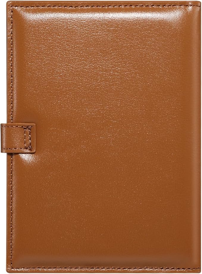 Passport Holder for Travel Essentials, Passport Wallet Cover Card holder Case for Travel Must Haves Accessories, Passport Book Holders for Women and Men, Brown