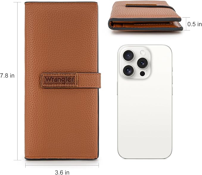 Montana West X Wrangler Wallets Women RFID Blocking Bifold Wallets, Card Cases & Money Organizers Clutch Wallet