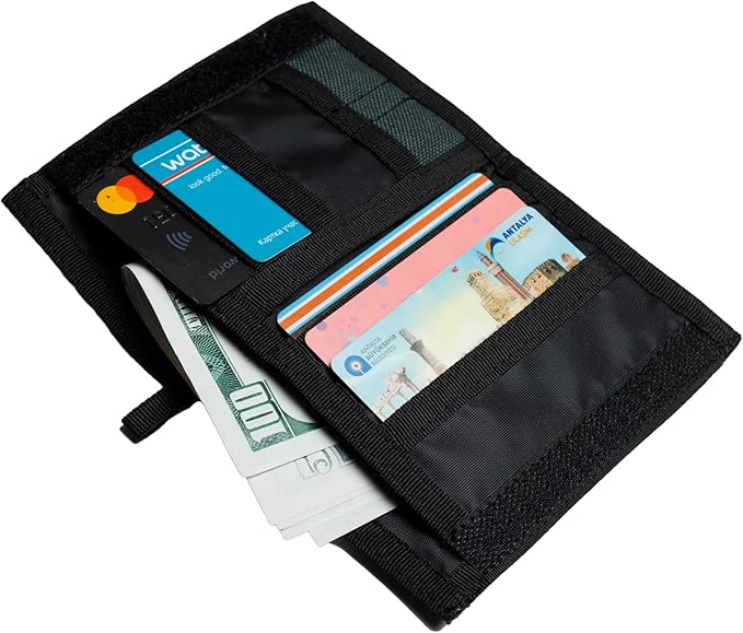 Chameleon Bifold Mens Nylon Wallet-Military Tactical Men Wallet- Canvas Thin Front Pocket Travel Bi-Fold Wallet-Best Nylon Travel Pouch