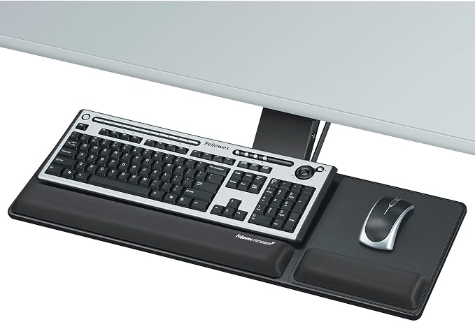 Fellowes Designer Suites Compact Keyboard Tray, Black (8017801)