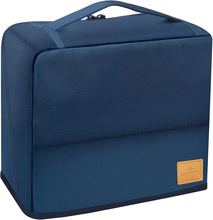 Lermende Travel Toiletry Bag for Men: Makeup Bag Toiletry Bag, Wide-open Pouch Purse Travel Essentials Toiletries Accessories Brushes (Blue)