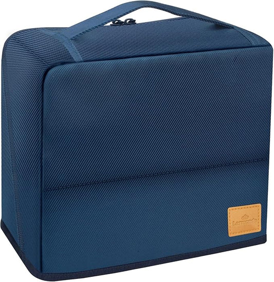 Lermende Travel Toiletry Bag for Men: Makeup Bag Toiletry Bag, Wide-open Pouch Purse Travel Essentials Toiletries Accessories Brushes (Blue)