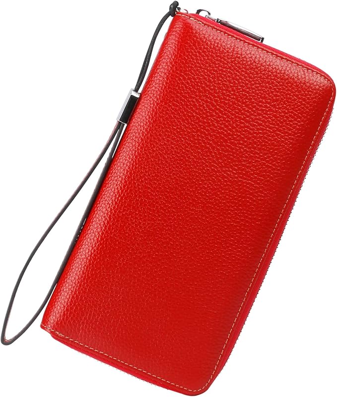 Lavemi Small Compact Women Wallet RFID Blocking Genuine Leather Bifold Purse with ID Windows