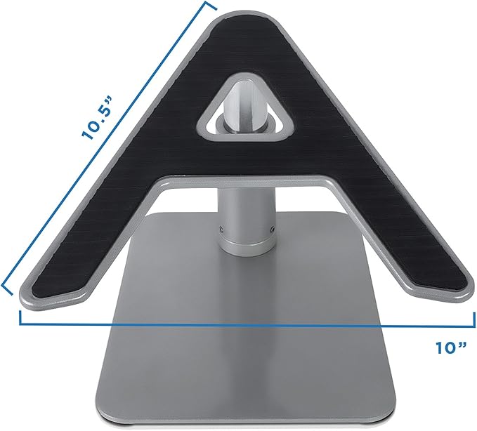 Mount-It! Adjustable Height Laptop Stand for Desk, Ergonomic Laptop Riser for 11–15 Inch Laptops, Tilted Desktop Lift with Anti-Slip Platform, Up to 33 lbs