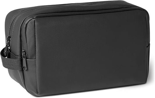 Amazon Essentials Large Travel Cosmetic Bag, Dopp Kit, Shaving Bag, Black