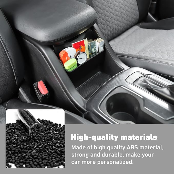 Linskip Center Console Hanging Storage Organizer Compatible with Chevy Colorado & GMC Canyon 2015-2022 (Non-Wireless Charging Models), for Chevrolet Colorado Armrest Tray, Interior Accessories