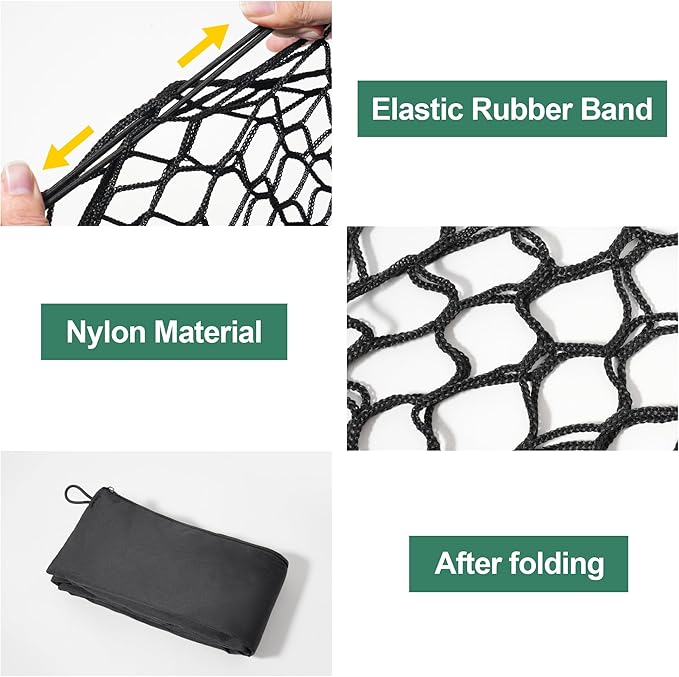 Envelope Style Cargo Net 51"x17.7", Universal Automotive Truck Bed Cargo Net with Storage Bag - Heavy Duty Carabiners - Upgraded 4.5mm Bungee