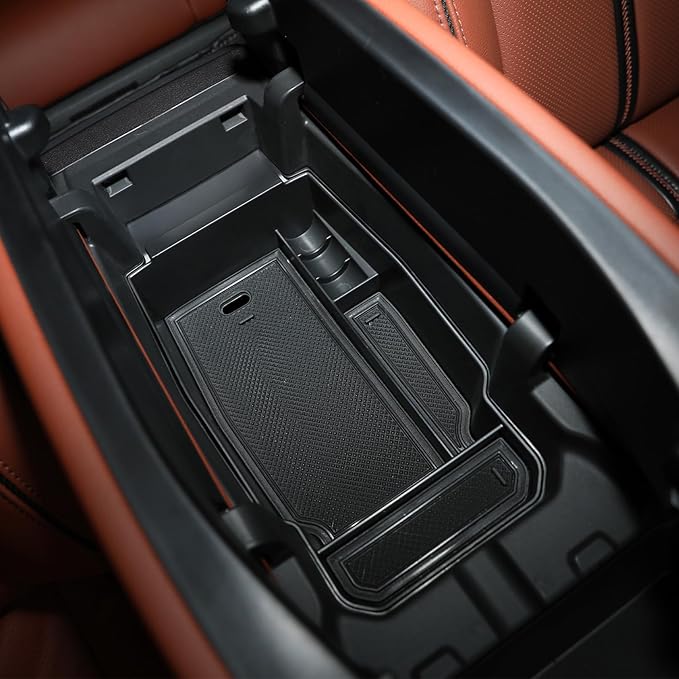 Center Console Organizer for 2023 2024 2025 Mazda CX-50 and and CX50 Hybrid Accessories, for Mazda CX50 CX 50 2023 2024 2025 Armrest Insert Container ABS Secondary Storage Box