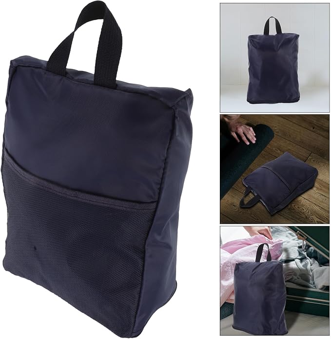 SOIMISS Travel Shoe Bag Waterproof Oxford Fabric Large Capacity Shoe Storage Organizer Tote for Travel Gym Sports Navy Blue Dustproof