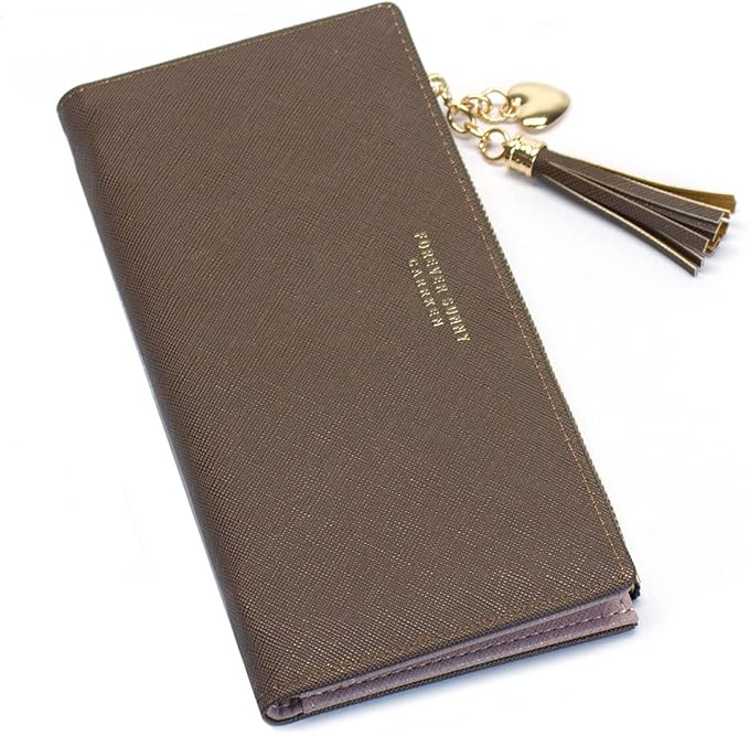 Valentoria Womens Wallet Cute Elegant Long Slim Card Holder Case Minimalist Coin Purse Thin Tassels Zip Clutch Wallets for Girls Ladies | Cute, Elegant, Long, Slim, Case, Minimalist