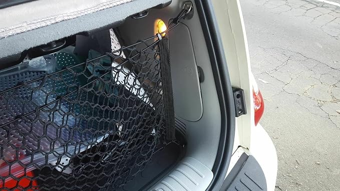 Trunk Organizer Cargo Net for Chrysler PT Cruiser 2001-2010 – Envelope Style Cargo Net for Wagon-Premium Mesh Car Trunk Organizer Vehicle Carrier Storage – Compatible with PT Cruiser