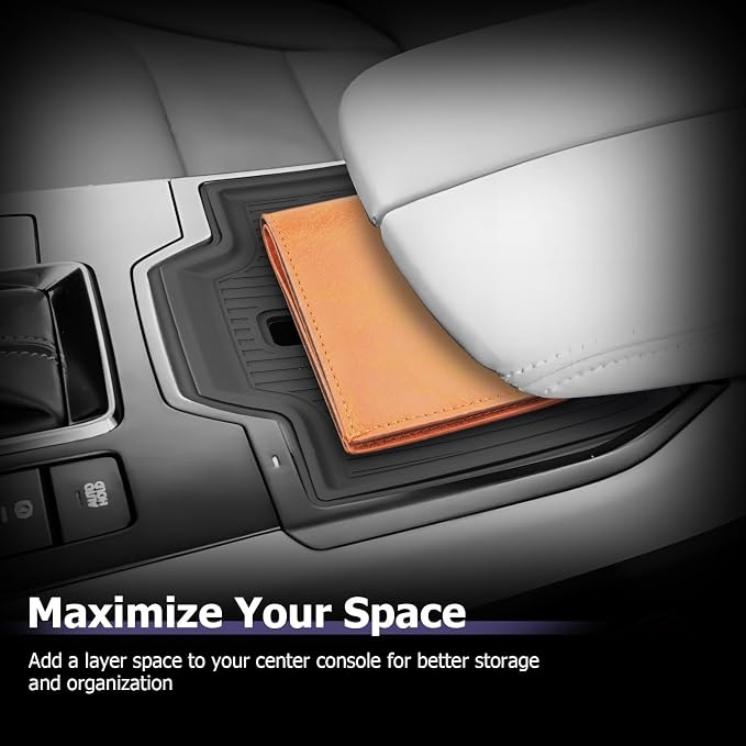 LUWU 2026 Mazda CX5 Wireless Charging Hidden Box for 2026 Mazda CX-5 Accessories CX 5 2026 Center Console Organizer Armrest Console Storage Box Insert Tray ABS Material Black Coin Container