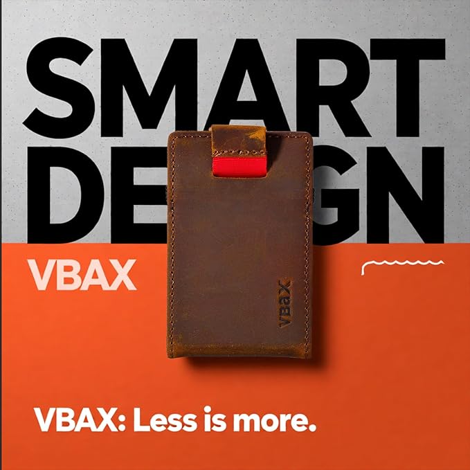 RFID Minimalist Slim Wallet for Men and Women, Holds Up to 12 Cards, Cash, Key Thin and Lightweight Credit Card Holder Vintage Color