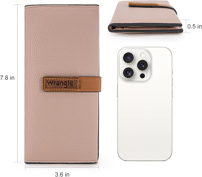 Montana West X Wrangler Wallets Women RFID Blocking Bifold Wallets, Card Cases & Money Organizers Clutch Wallet