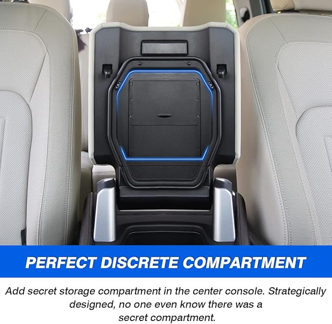 Karltys Center Console Hidden Organizer for Land Rover Defender Accessories Defender 90 110 130 2020-2025 2026 Armrest Hidden Storage Box Compartment