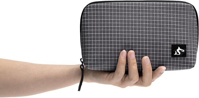 simtoper Small Electronics Organizer Travel Case – Slim Travel Cable Pouch for Small Tech Accessories, Cords, Chargers, Earbuds – Lightweight Mini Tech Bag for Backpack, Business, Travel