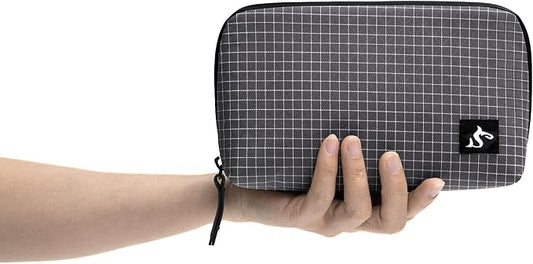 simtoper Small Electronics Organizer Travel Case – Slim Travel Cable Pouch for Small Tech Accessories, Cords, Chargers, Earbuds – Lightweight Mini Tech Bag for Backpack, Business, Travel