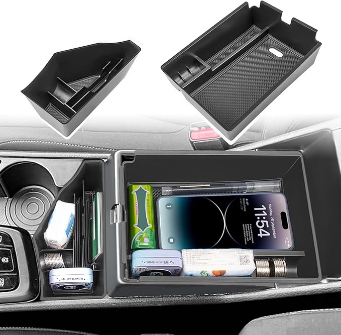 Center Console Organizer Compatible with Kia Sportage NQ5 Hybrid 2023-2025 2026 Armrest Storage Box Middle Console Tray Interior Accessories-Hybrid Edition with Electronic Transmission ONLY