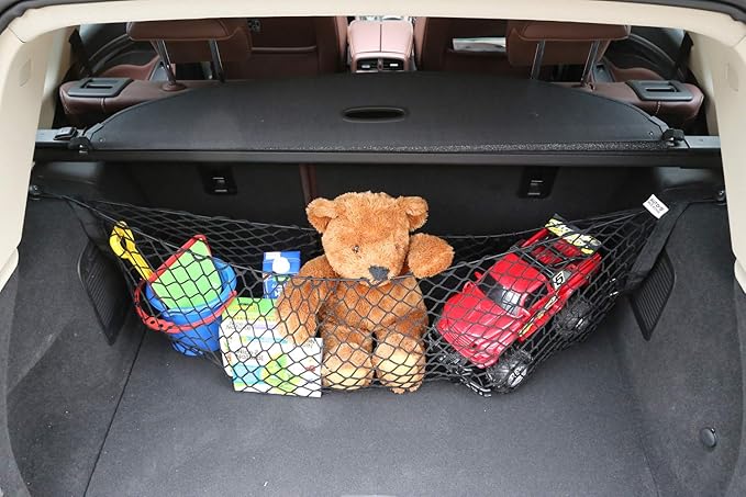 Cargo Net for SUV - Car Trunk Net Stretchable Truck Bed Cargo Net Trunk Organizer for Car