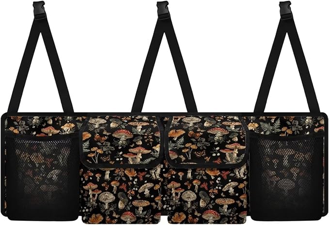 Mushroom Car Trunk Organizer,Large Capacity Car Storage Organizer,Hanging Foldable Car Organizers and Storage Car Interior Accessories