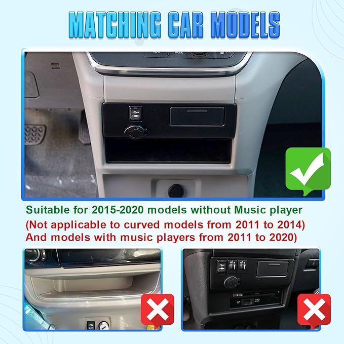 EDBETOS 2PCS/Set Center Console Organizer Compatible with Toyota Sienna 2015-2018 2019 2020 Interior Accessories Console Drawer Insert Tray and Sienna Secondary Armrest Storage Box, ABS Material