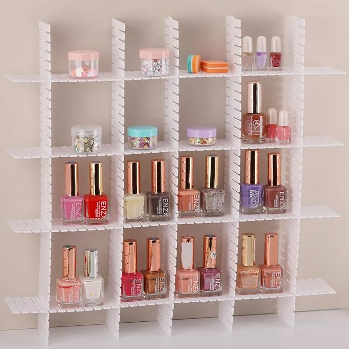 Ohlove 40Pcs Drawer Organizer Dividers 17"x2.8" Adjustable Storage Organizer Separator for Socks, Underwear, Makeup, Kitchen, Dresser