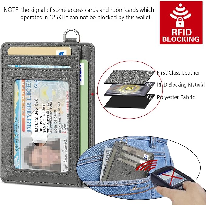 FurArt Slim Minimalist Wallet, Front Pocket Wallets, RFID Blocking, Credit Card Holder for Men