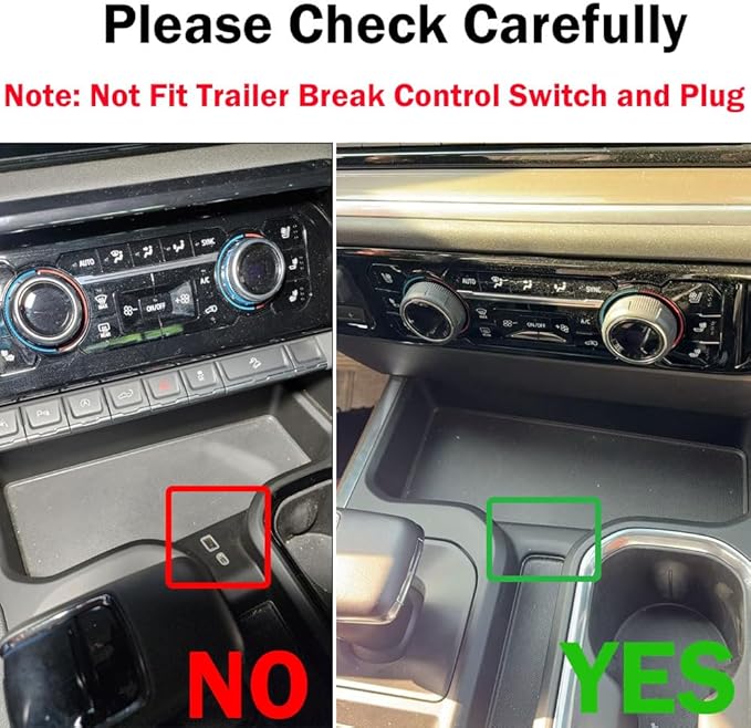 EDBETOS Center Console Organizer Compatible with 2023 2024 2025 Chevy Silverado 1500 Accessories Middle Insert Tray - Full Console w/Bucket Seats ONLY