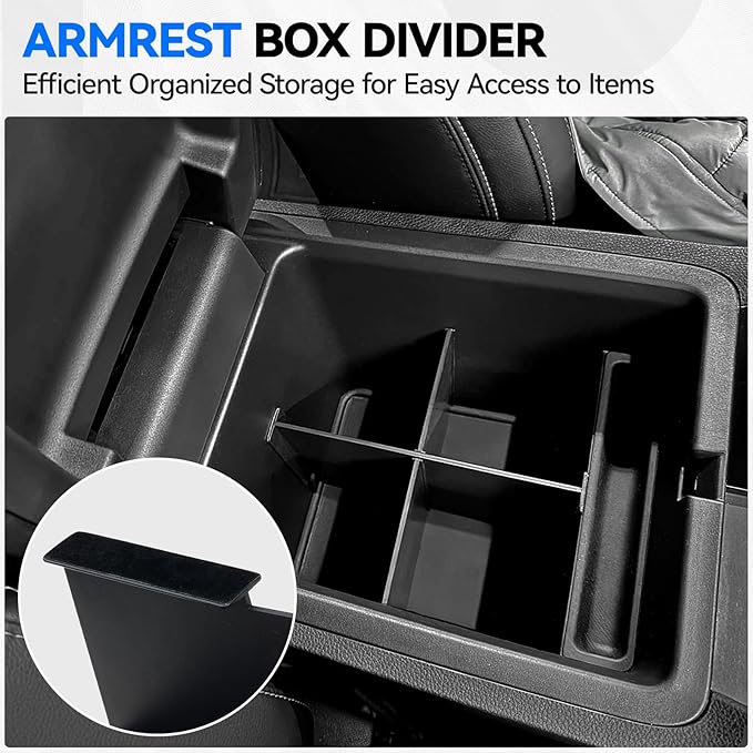ELECFRESH 4PCS Center Console Organizer Tray for 2023-2026 Honda Pilot 2024-2026 Honda Ridgeline&Passport Accessories, Armrest Storage Box and Divider, Hidden Storage Box and Cup Holder