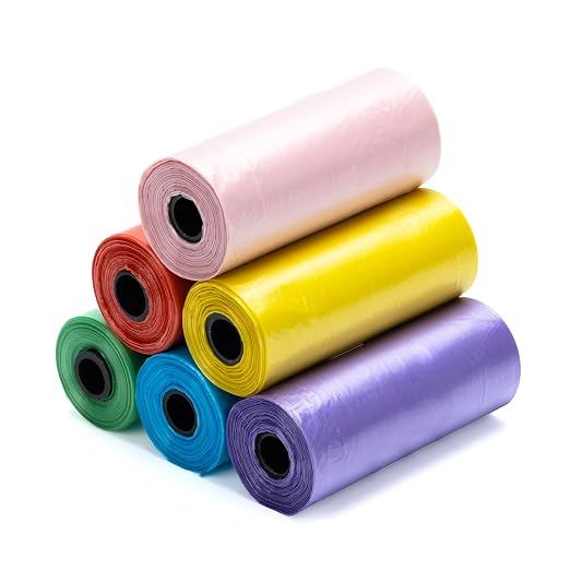 Ginsco 0.8 Gallons Disposable Trash Bags for Mini Car Trash Can, Portable Small Car Garbage Bags, Cars Accessories, Mini Trash Bags, Plastic Trash Bag for Cars/Home/Office (6 Rolls, Multi-Color)
