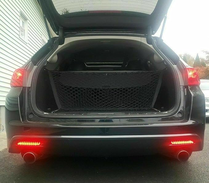 Rear Trunk Organizer Cargo Net for Acura TSX 2011–2014 – Envelope Style Cargo Net for Wagon – Premium Mesh Car Trunk Organizer Vehicle Carrier Storage – Compatible with Acura TSX