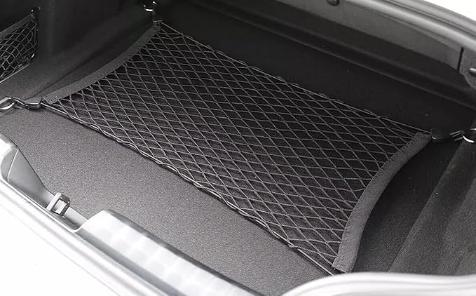 Rear Trunk Organizer Cargo Net for BMW Z4 2019-2026 – Floor Style Cargo Net for Convertibe – Premium Mesh Elastic Car Trunk Organizer Vehicle Carrier Storage – Compatible with Z4