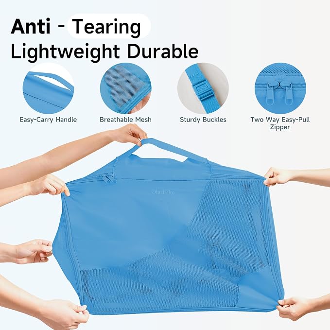 9 Set Packing Cubes for Travel, Gifts for Women Mom,Anti-Tearing Suitcase Organizer,OlarHike Vacation Essentials & Accessories for Cruise Ship
