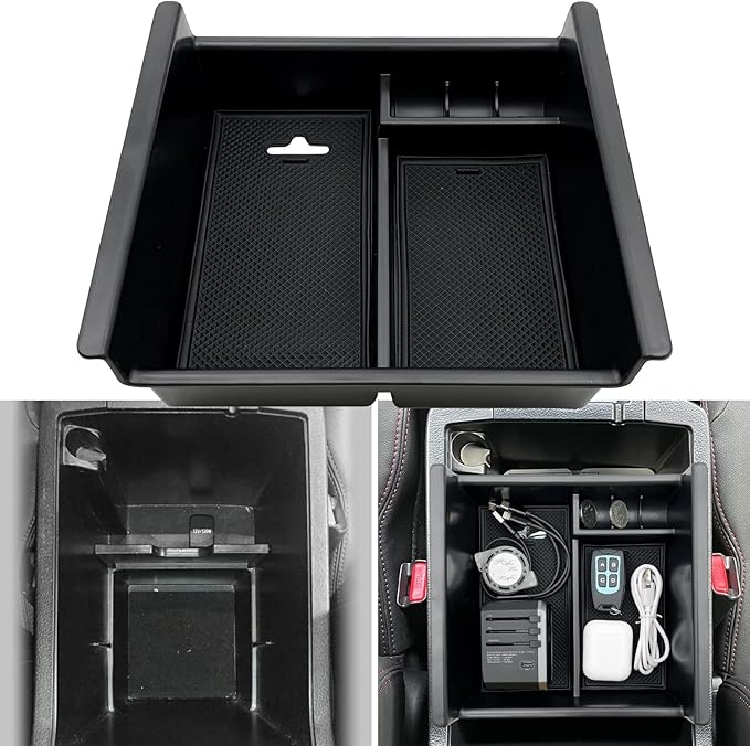 JOJOMARK Compatible with Toyota 4Runner Accessories Center Console Tray Organizer Armrest Box Storage Fit for 4Runner 2010-2019 2020 2021 2022 2023 2024 (Console Organizer)