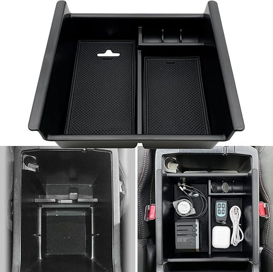 JOJOMARK Compatible with Toyota 4Runner Accessories Center Console Tray Organizer Armrest Box Storage Fit for 4Runner 2010-2019 2020 2021 2022 2023 2024 (Console Organizer)
