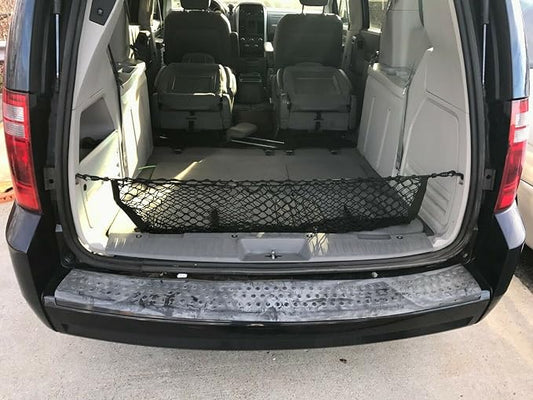 Trunk Rear Organizer Cargo Net for Chrysler Town & Country 2008–2016 – Envelope Style Cargo Net for SUV – Premium Mesh Elastic Car Trunk Organizer - Compatible with Town & Country