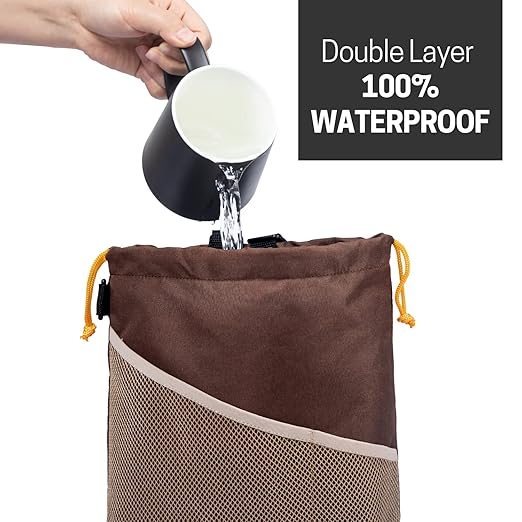 GNEGNI 2PCS Car Garbage Can, Hanging Car Trash Bag with Waterproof Leakproof Lining