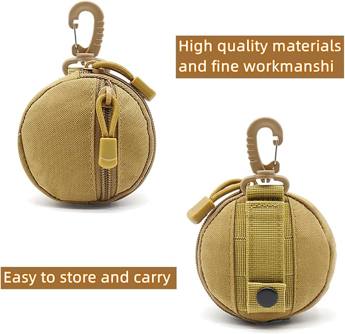 Small EDC Pouch EDC Bag Molle Pouch Tactical Wallet, Molle Accessories, Coin Pouch Coin Purse, Key Case, Tactical Keychain Pouch, Earphone Case, Military Gear Waterproof