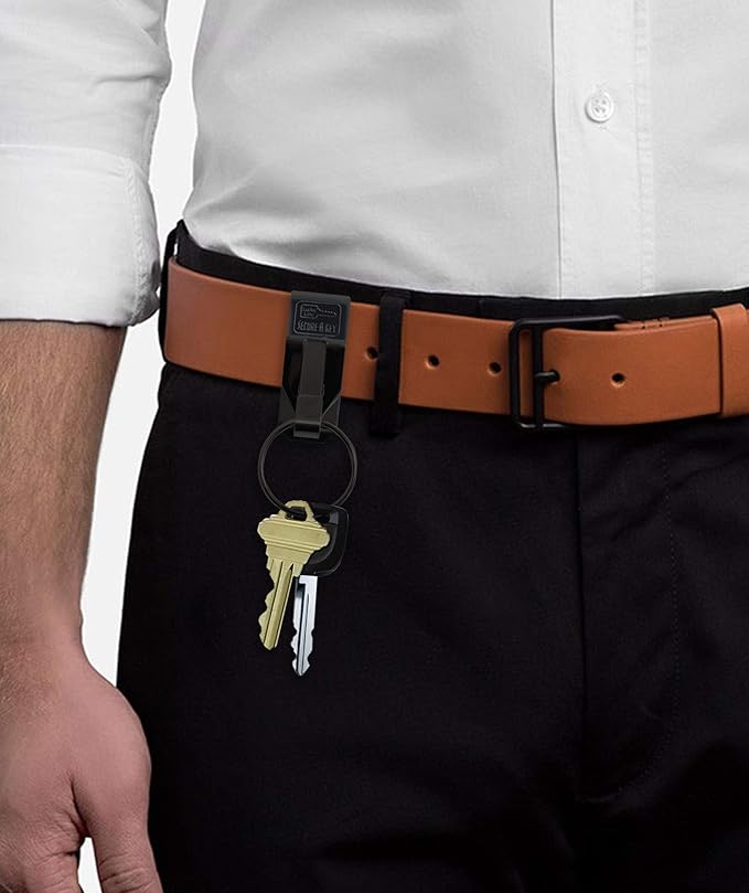 Lucky Line The "Original" Secure-A-Key Slip-On for Wide Belts, Black (4701)