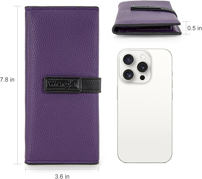 Montana West X Wrangler Wallets Women RFID Blocking Bifold Wallets, Card Cases & Money Organizers Clutch Wallet