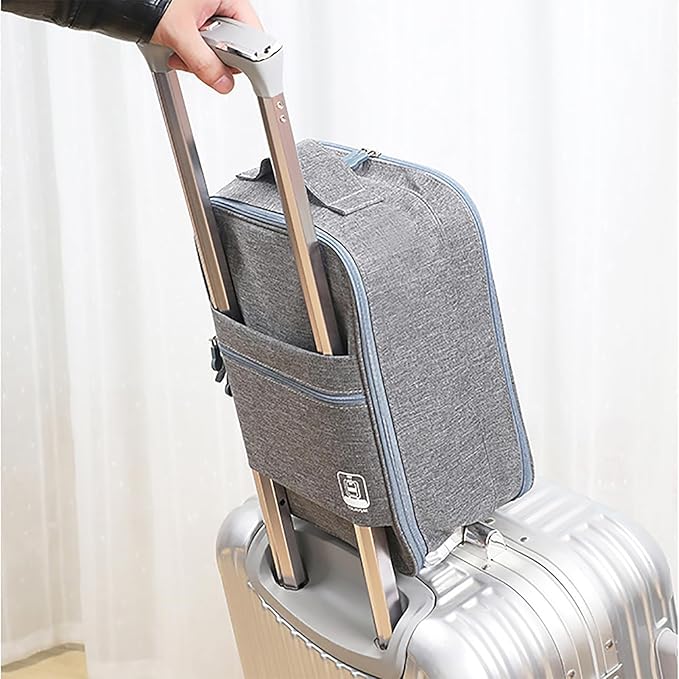 Portable Waterproof Shoe Organizer - Travel Essentials for Carry On Luggage, Travel Shoe Bags, Shoes Travel Bag for Luggage, Hold 3-4 Pairs of Shoes Storage Pouch