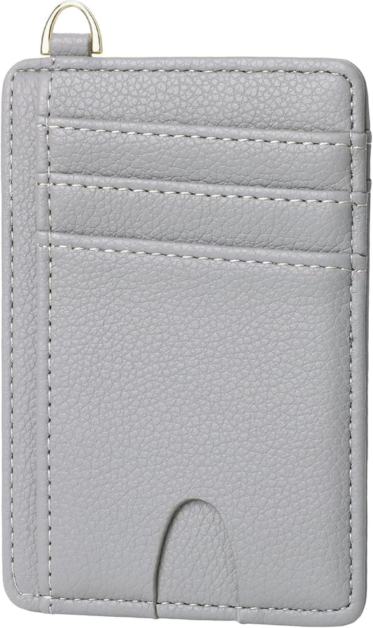 GEEAD Slim Minimalist Front Pocket RFID Blocking Card Holder Wallets for Men & Women