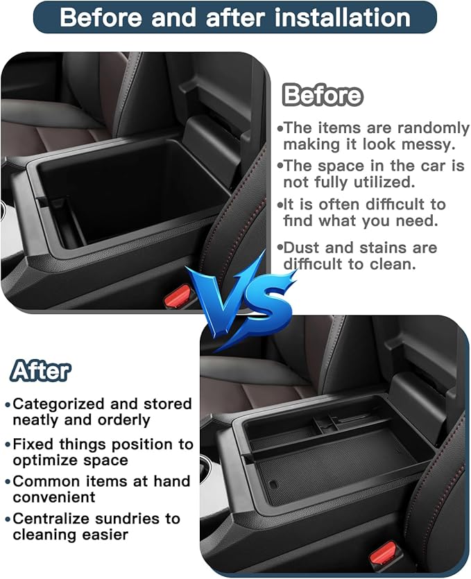 2026 Passport Center Console Organizer,for Honda 2026 Passport Accessories ABS Material Armrest Console Glove Tray Compatible with 2026 Honda Passport RTL/TrailSport/TrailSport Elite & 2026 Pilot