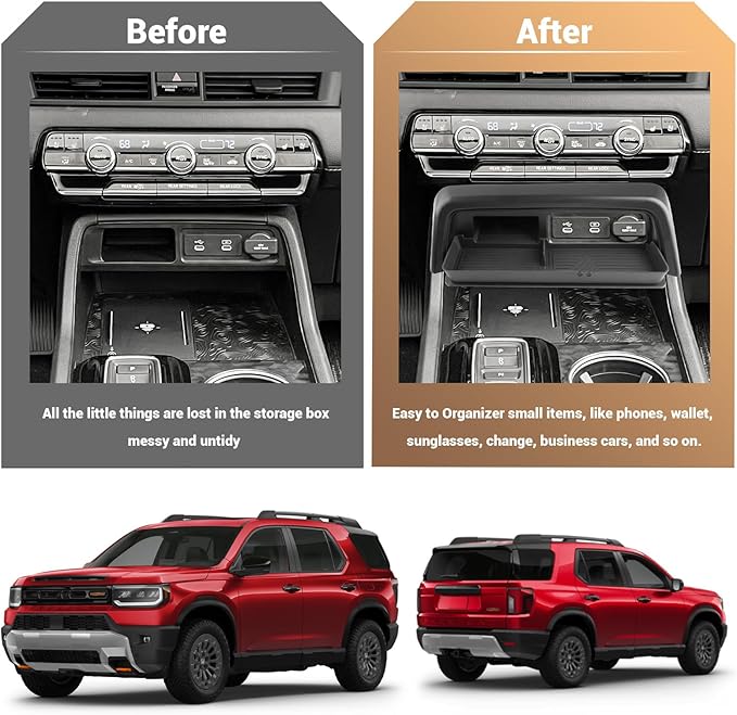 YEE PIN 2026 Passport Center Console Organizer Coin Tray for 2026 Honda Passport Center Console Tray Middle Console Storage Insert Dash Cubby Organizer for 2026 Honda Passport Accessories