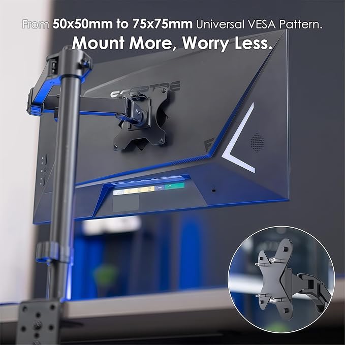 Kado Wall Mount Arm Mount 50x50mm to 75x75mm Adapter Bracket Plate, Mounting Pattern Converter Universal for Monitors, TVs, Mini PCs and Sceptre Displays