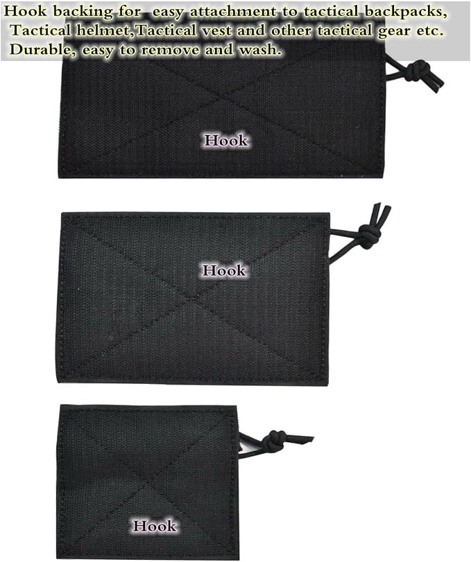Utility Tactical Zipper Pouch with Hook Plate Small Carrying Kit Tool Pouch as Coin Purse Keychain, Case Wallet